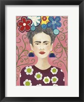 Framed Frida Floral I