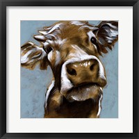 Cow Kisses I Framed Print
