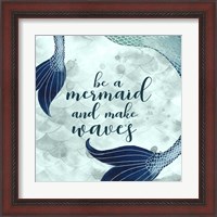 Framed 'Mermaid Inspirations I' border=