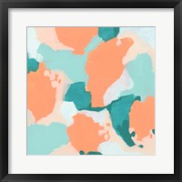 Framed 'Peach Fizz II' border=