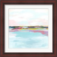 Framed 'Rainbow Horizon II' border=