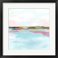 Framed 'Rainbow Horizon II' border=