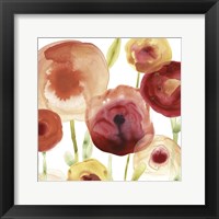 Framed 'Poppy Patch II' border=