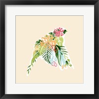 Framed 'Foliage & Feathers IV' border=