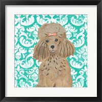 Framed 'Parlor Pooches II' border=