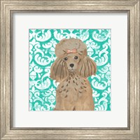 Framed 'Parlor Pooches II' border=