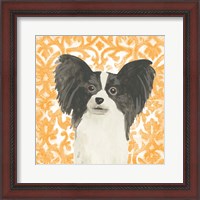 Framed 'Parlor Pooches III' border=