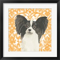 Framed 'Parlor Pooches III' border=