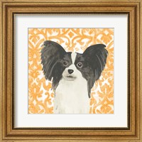 Framed 'Parlor Pooches III' border=