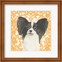 Framed 'Parlor Pooches III' border=