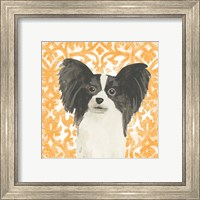 Framed 'Parlor Pooches III' border=