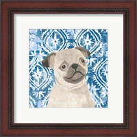 Framed 'Parlor Pooches VII' border=