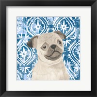 Framed 'Parlor Pooches VII' border=