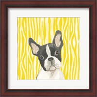 Framed 'Parlor Pooches VIII' border=