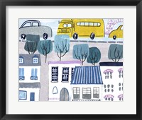 Bonjour Paris II Framed Print