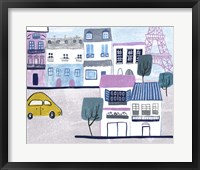 Bonjour Paris III Framed Print