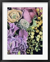 Framed Floral on Black III