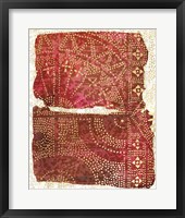 Glimmer Sari I Framed Print