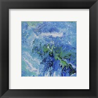 Framed 'Blue Lagoon Abstract 2' border=
