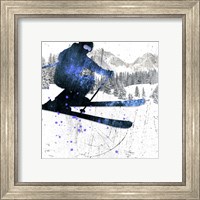 Framed 'Extreme Skier 01' border=