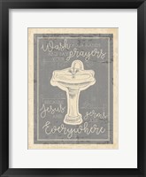 Wash Your Hands Framed Print