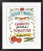 Veggie Market VI Framed Print