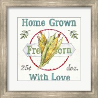 Framed 'Veggie Market III' border=