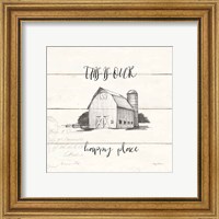 Framed 'Life at Home IV Shiplap' border=