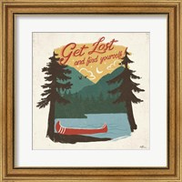 Framed 'Vintage Lake V No Lines' border=