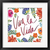 Framed 'Fridas Flower Fancy II' border=