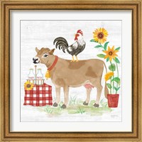 Framed 'Farm Market II' border=