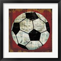 Framed 'Ball IV on Red' border=