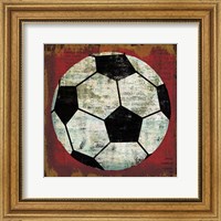 Framed 'Ball IV on Red' border=