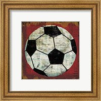 Framed 'Ball IV on Red' border=