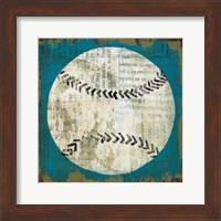 Framed Ball I on Blue