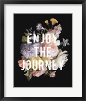 Framed Floral Sentiment II Black Crop