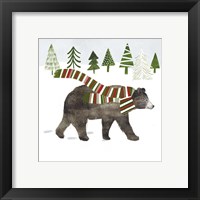 Framed 'Woodland Christmas I' border=