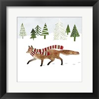 Framed 'Woodland Christmas II' border=