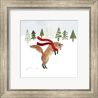 Framed 'Woodland Christmas III' border=