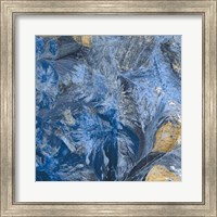 Framed 'Gilded Indigo III' border=