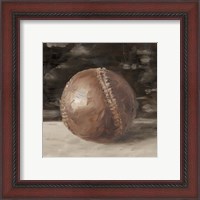 Framed 'Vintage Leather I' border=