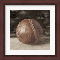 Framed 'Vintage Leather I' border=