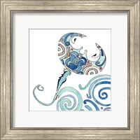 Framed 'Undersea Luau IV' border=