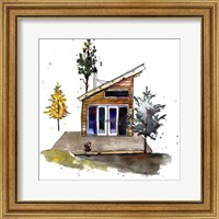 Framed 'Rad Cabin IV' border=