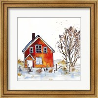 Framed 'Rad Cabin V' border=