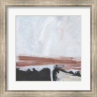 Framed 'Tundra Sunset II' border=