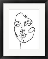 Linear Thoughts I Framed Print