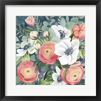 Framed 'Bewitching Bouquet I' border=