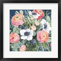 Framed 'Bewitching Bouquet II' border=