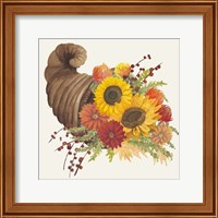 Framed 'Colorful Cornucopia I' border=